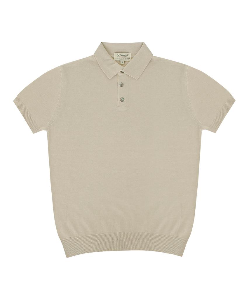 BELLIEF Soft Polo Kint (Beige)