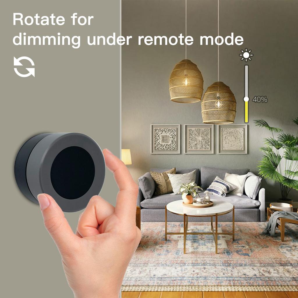 TY Zigbee Smart Knob Switch Автоматизация Беспроводной переключатель сцены Кнопка затемнения Питание от батареи