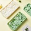 1PC Ice Box Ice Tray Doughnut Ice Mold Green White Ice Cube Pellets Tools Donut Mold Refreshing 23.x12x3cm