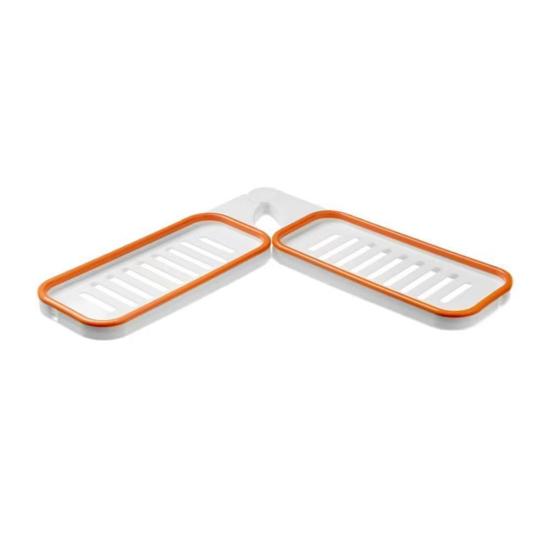 Настенная угловая полка без сверления, вращающаяся на 180 градусов, полая, с дренажем, для хранения шампуней в ванной/душевой кабине, стойка-держатель, органайзер, принадлежности для ванной комнаты KTY