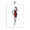 Fashion Canvas Wall Art Red Lips Picture Paris Tower Prints and Posters for Bedroom Girl Home Decoration No Frame