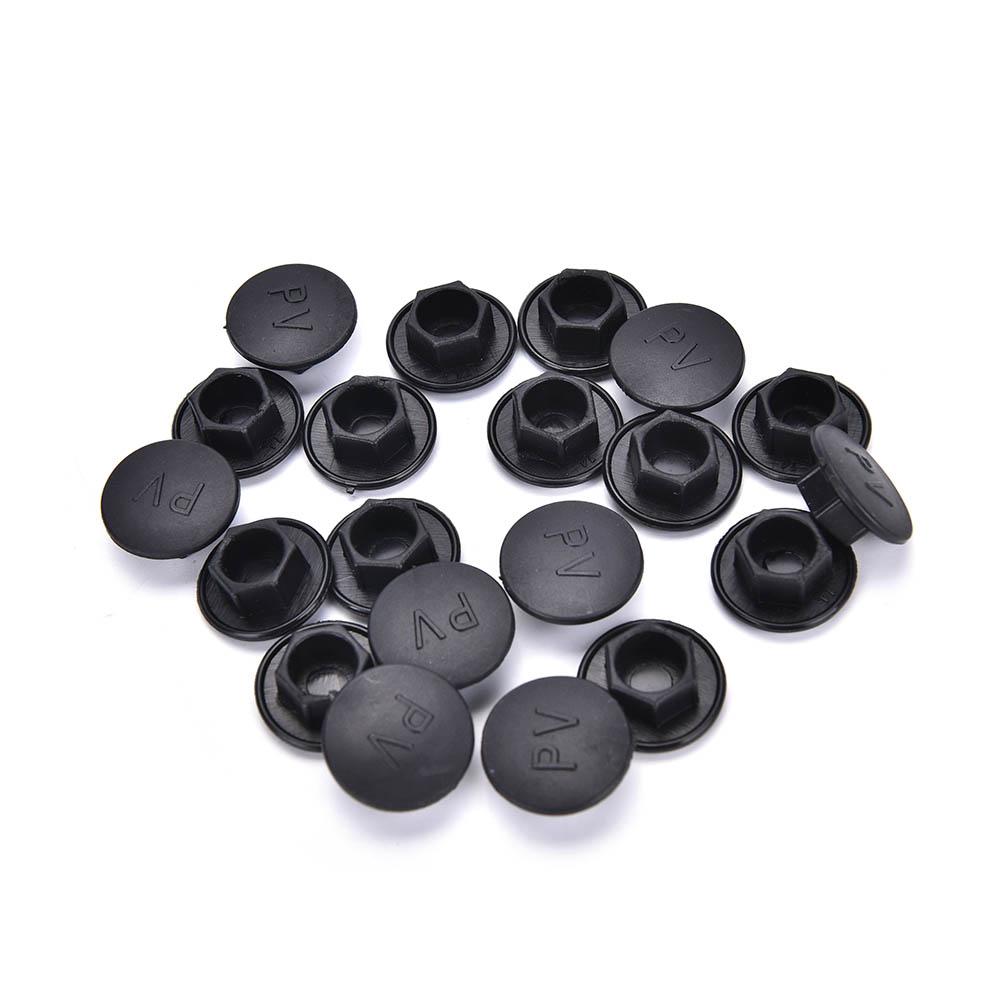 New 20PCS Black Hex Socket Allen Bolt Screw Nut Hexagon Head Cover Cap Protector Fasteners Screws Covers Caps M5-24