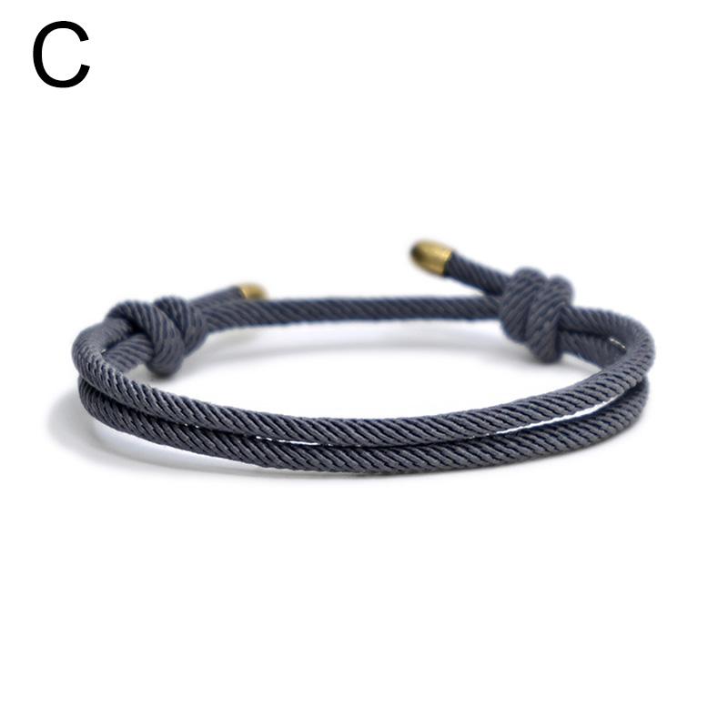 1 шт. модные регулируемые браслеты однотонные миланские веревочные браслеты ручной работы пара браслетов