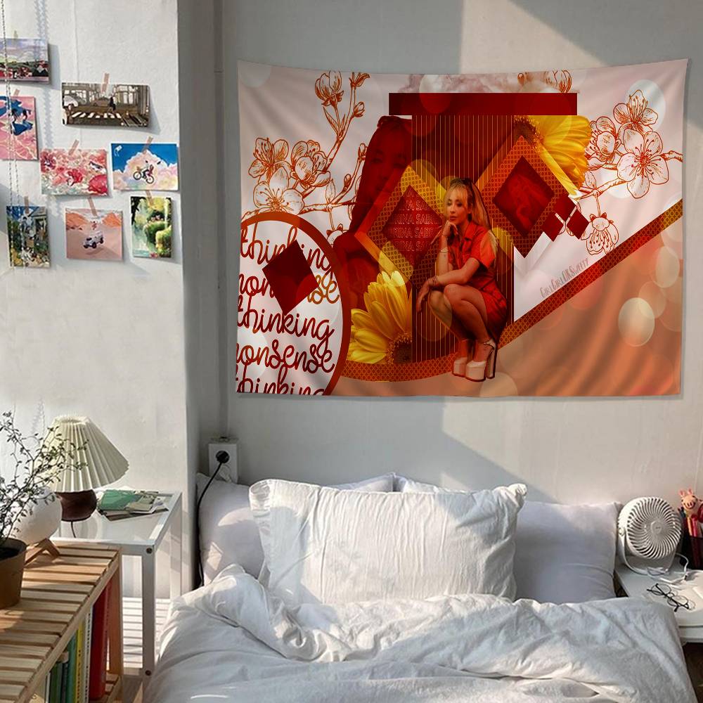 Singer SSabrina CCarpenter Chart Tapestry Art Science Fiction Room Home Decor Cheap Hippie Wall Hanging