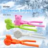 1 Set Snowball Making Clips Low-temperature Resistant Cartoon Entertainment Children Winter Snowball Clips