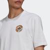 Adidas Мужские футболки Originals Artist Tee Ss с принтом на спине, белые HA4704