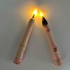 Yousheng Halloween LED Finger Taper Candles Flameless Flickering Finger Candle Sticks Battery Operated Fake Candles with Remote for Holiday Home Decor