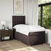 Maison Exclusive - Sommier à lattes de lit avec matelas Marron foncé 90x200 cm