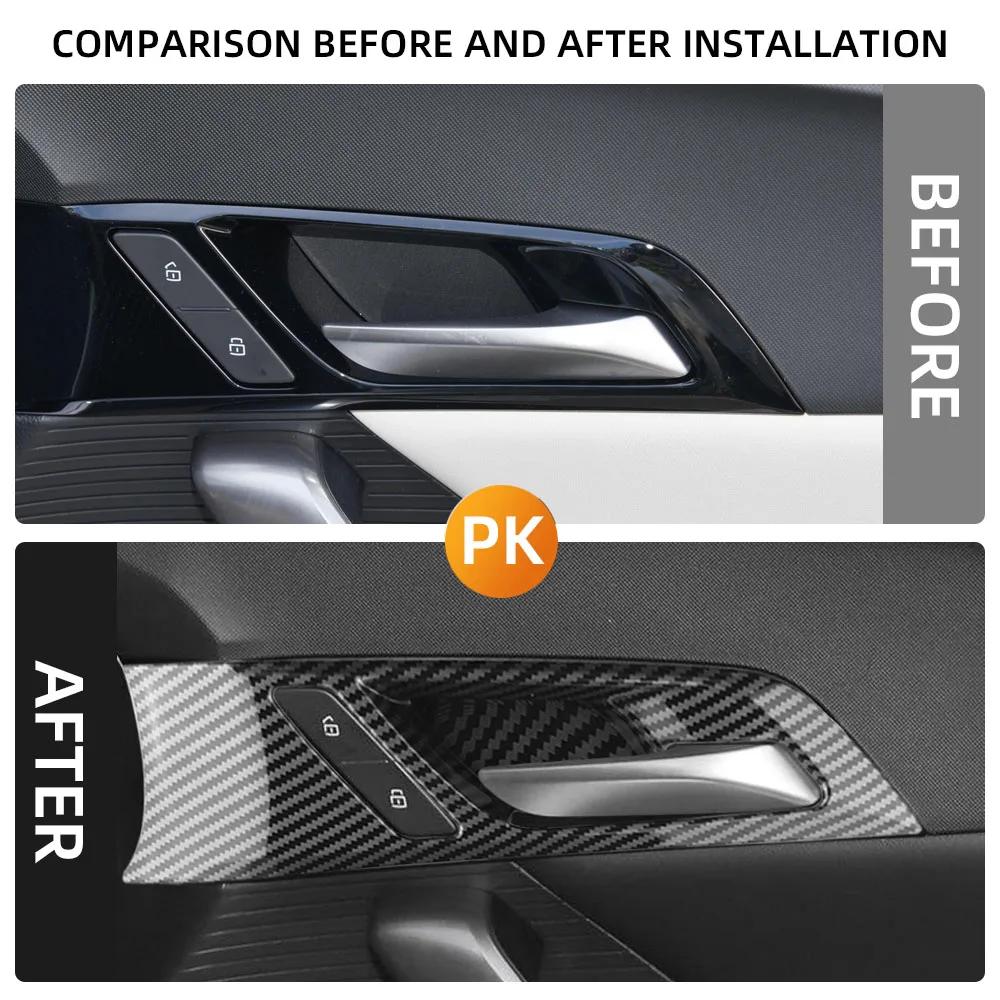 Для MG4 MG 4 2025 2025 RHD Накладка на внутреннюю ручку двери Рамка ручки двери 4 шт. Наклейка Отделка Аксессуары для интерьера