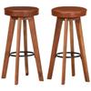VidaXL Set of 2 Bar Stools, Pub Seat, Bistro Chair, Dining Room Kitchen Living Room Home Interior Furniture, 246260