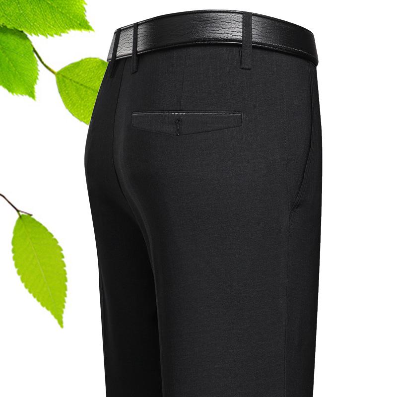 2024 Весна/Лето Новые мужские повседневные брюки среднего возраста Свободные прямые мужские брюки с высокой талией