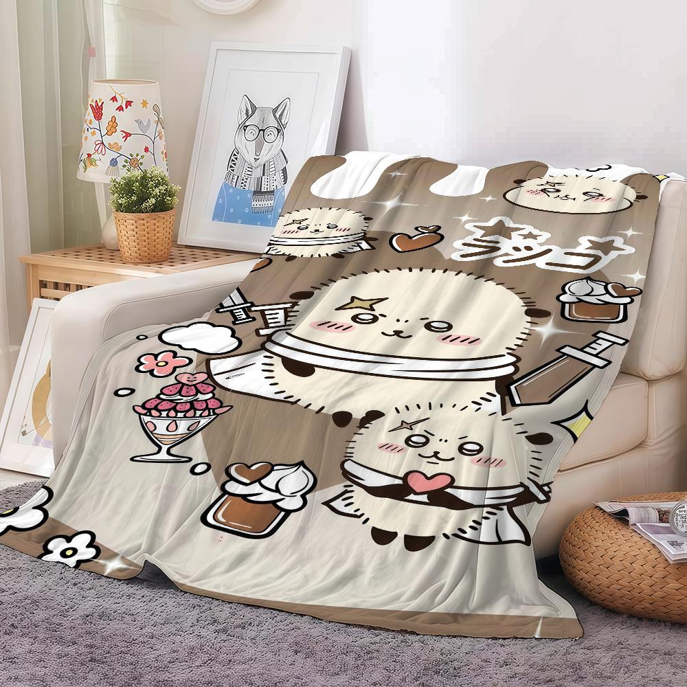 Cartoon cute C Chii K KawaS Blanket For Sofa Office Bed Plane Travel Sleep Read Relax Camping Soft And Warm