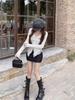 Women's Irregular Bodycon Knit Sweater - 2025 Spring/Autumn Long Sleeve Top