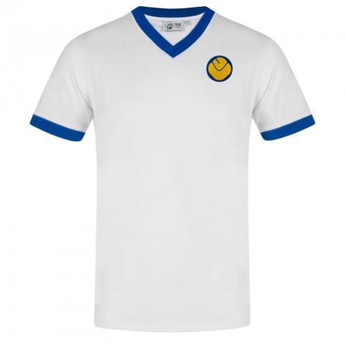 Leeds United FC Mens Retro Polyester V Neck T-Shirt