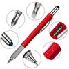 6in1 Multifunction Tool Ballpoint Pen Screwdriver Ruler Spirit Level Creative Stationery Gift Touch Screen Stylus Design Capacitive Pen
