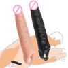 Large Cover Stick Men's Penis Adult Delay Ejaculation Extension Thickened Sleeve Silica-Gel Sex Products for Couple