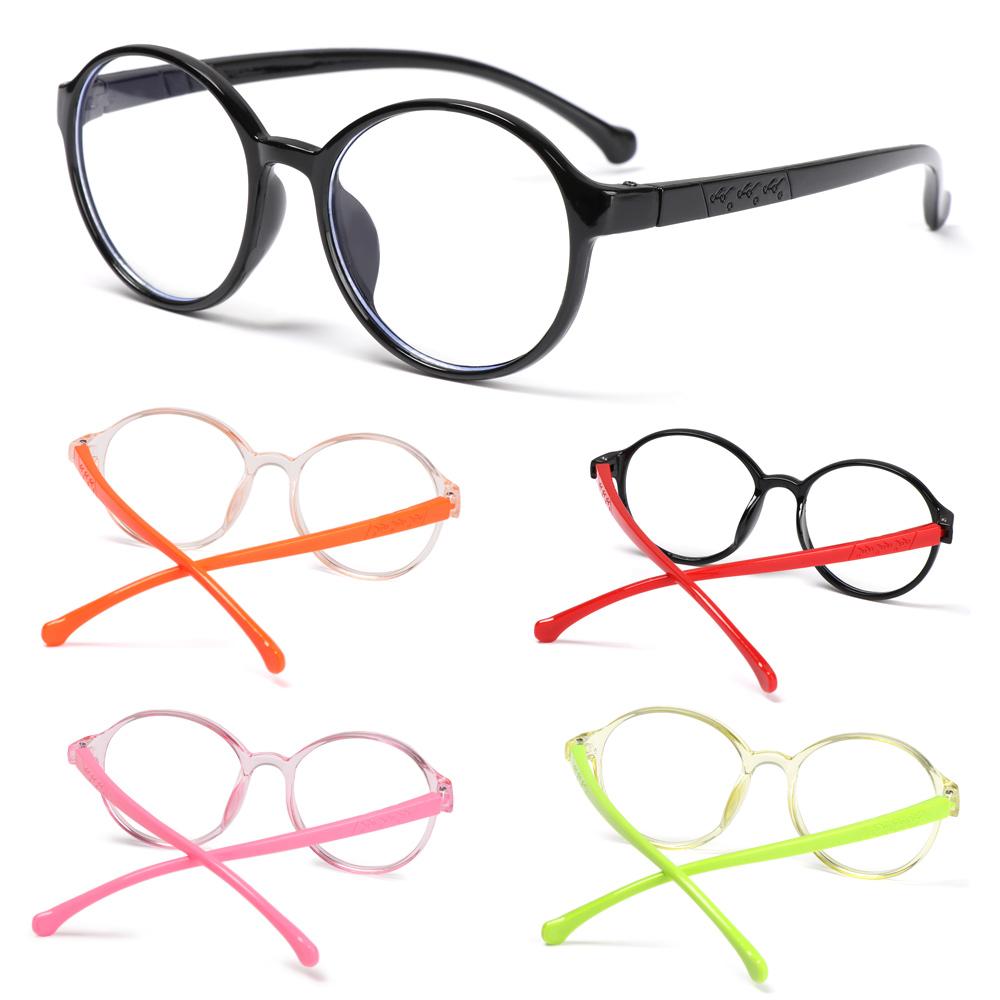 Online Classes Eye Protection Ultra Light Frame Kids Glasses Comfortable Eyeglasses Anti-blue Light