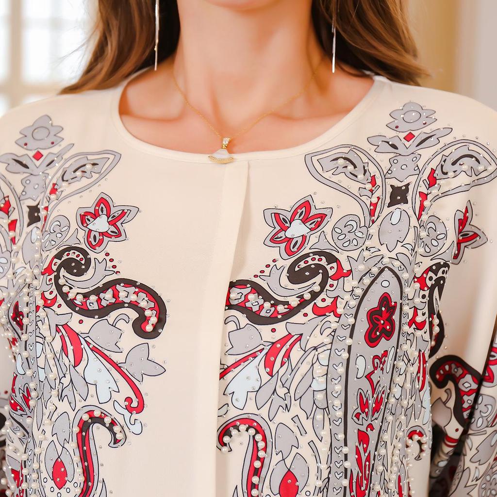 Beaded Middle Eastern Abaya for Women - Dubai & Turkey Style