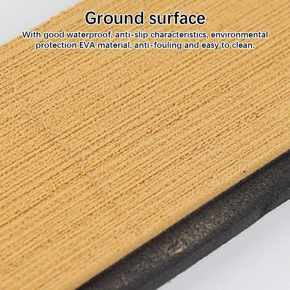 2400x57x6mm EVA Decking Sheet Mat Non-Slip Self-Adhesive for Boat Yacht Marine Deck Pad RV Car Trunk Flooring Carpet
