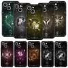 Чехол для телефона 'Созвездие' для iPhone 17 16 15 Pro Max 11 12 13 14 7 8 Plus SE 2020 X XR XS Мягкий Черный
