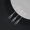 Transparent Disposable Fruit Forks for Cake, KTV, Bar, Household Use