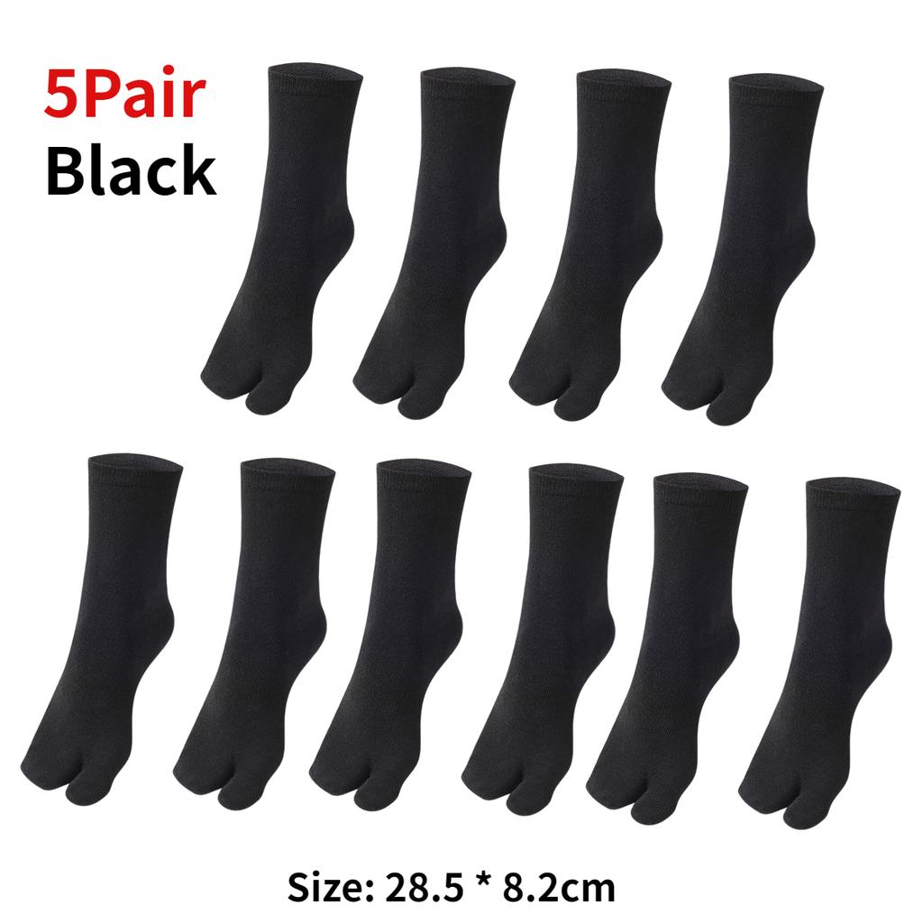 1-5Pair Japanese Style Two Finger Socks Unisex Clog Socks Polyester Toe Separation Socks Kimono Flip Flop Sandal Split Toe Sock