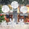 Christmas 3D Snowflake Foam Board Creative Desktop Decoration Set Perfect For Party And Holiday Ambiance