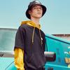 Dickies Толстовка с капюшоном и принтом логотипа Color Block Мужские толстовки Черный DK009584BLK
