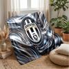 Juventus FC Theme blanket Soft Flannel Blanket Plush Throw Blanket Cozy Sofa Bed Blanket for Home Decor