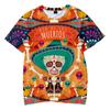 Harajuku 3D Print Dia De Los Muertos Day Of The Dead Mexican Skeleton T Shirt Fashion Day Of The Dead Graphic Tee Shirts Clothes