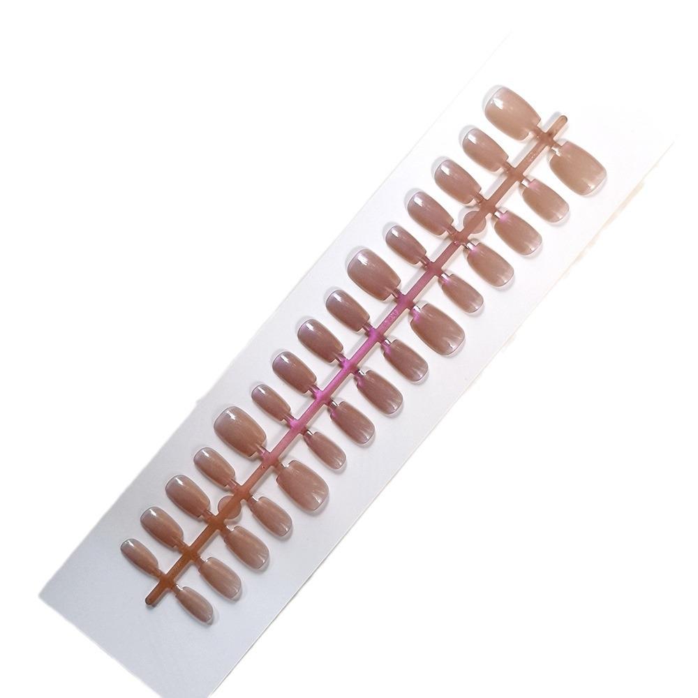 New Cat Eye Crystal Stone Glass Beads: Removable Pre-made Solid Color Manicure Nails