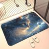 Cartoon Cat Floor Mat Entrance Entrance Crystal Velvet Dirt-resistant and Wear-resistant Foot Mat Floor Mat