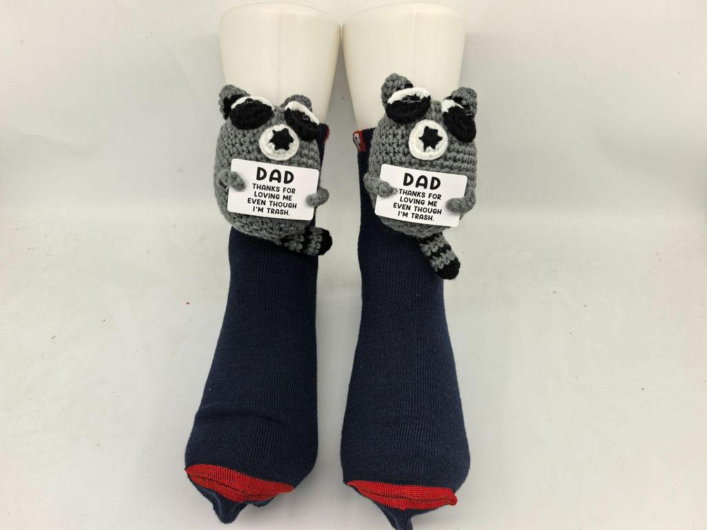 Уютные рождественские вязаные носки с животными - Теплые и милые для осени и зимы