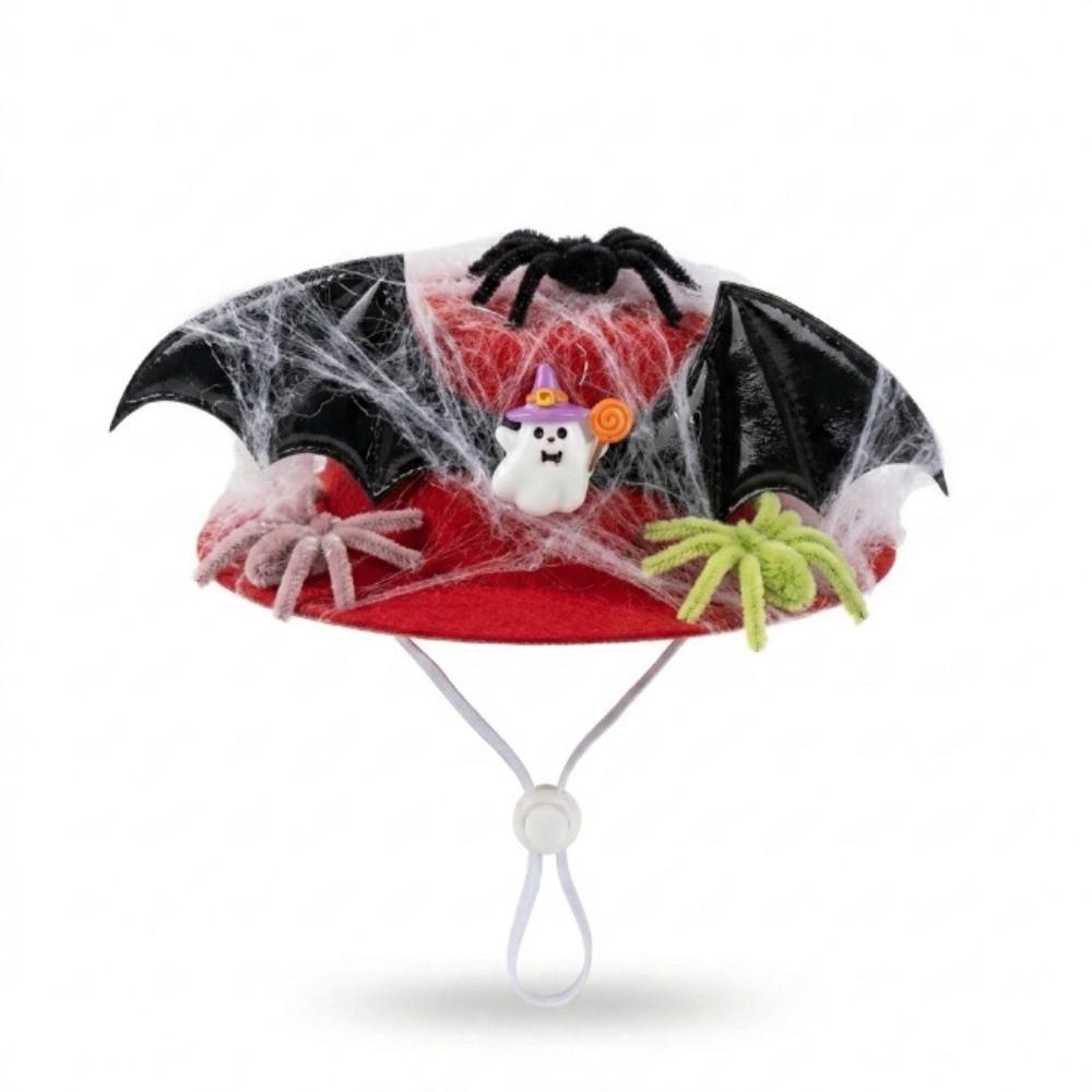 Plush Spiders Halloween Goose Outfits Bat Wings Lawn Goose Clothes Yard Ornaments
