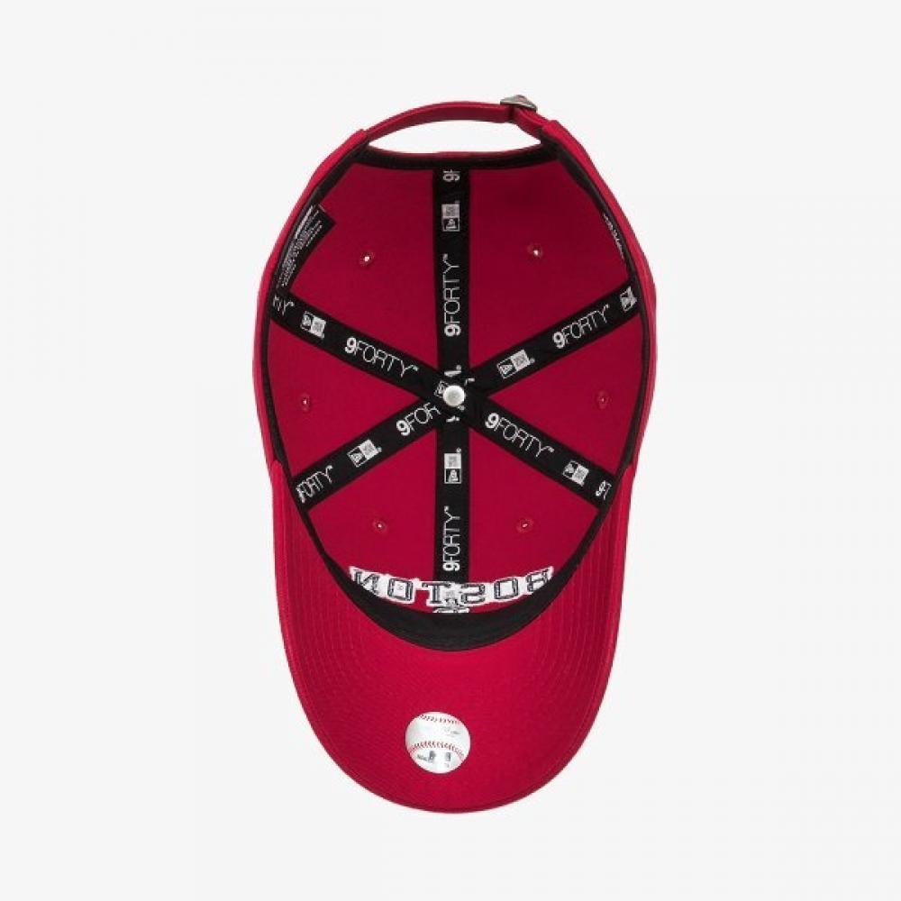 New Era Детская тренировочная кепка-бейсболка Boston Red Sox с изогнутым козырьком, без жесткого каркаса, цвет Scarlet 14666487