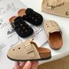Новые унисекс ретро шлепанцы Birkenstock для детей - Закрытый носок, нескользящие, повседневная обувь для улицы на весну/лето