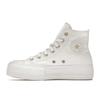 Converse Высокие белые женские кроссовки на платформе Chuck Taylor All Star Gold 568380C