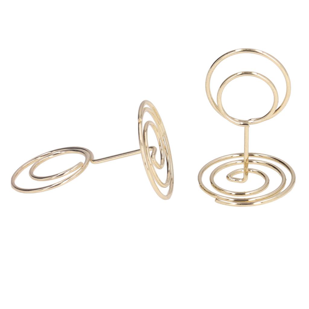 10pcs Table Number Holder Convenient Practical Round Base     Stable Elegant   Home Decoration