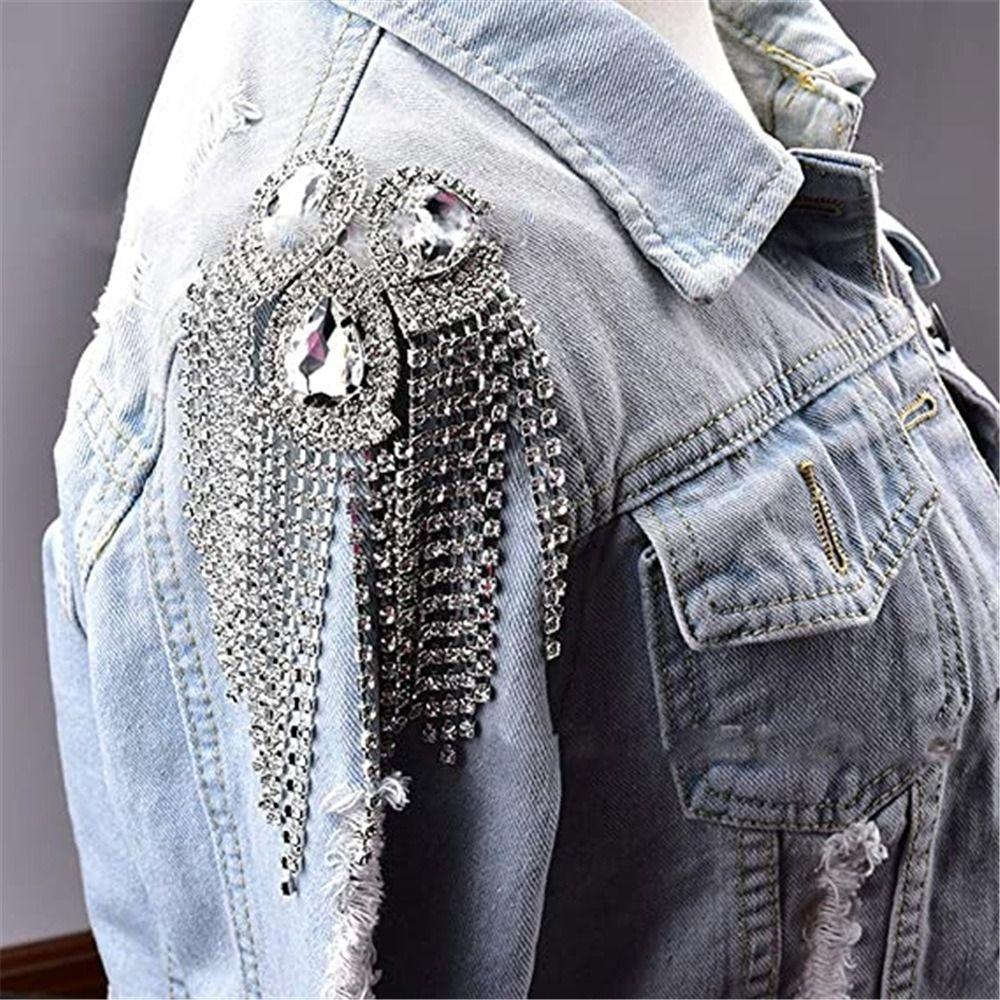 Brooch Brooch Shoulder Board Epaulets Jacket Vintage Brooch Tassel Chain Epaulette Women