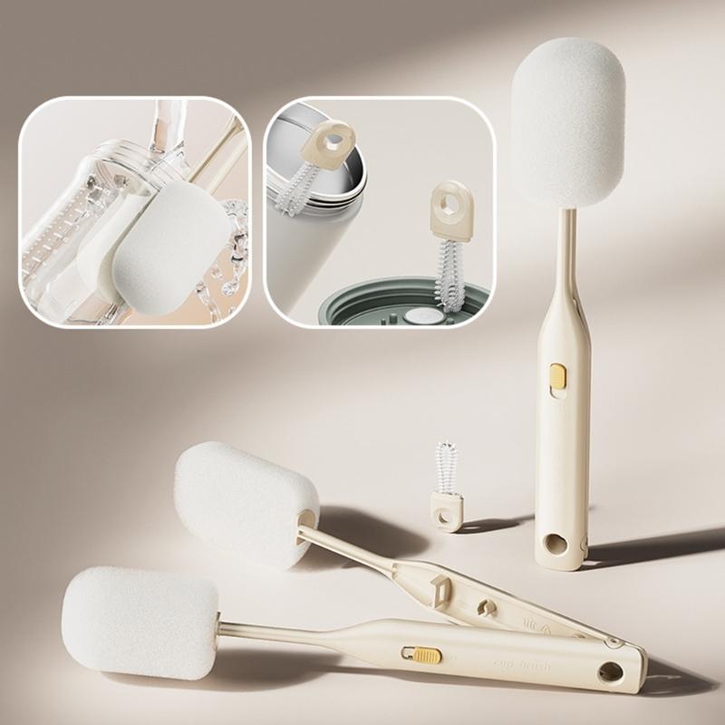 Space Saving Hangable Cup Cleaning Tool With Duals Brush Head Drinkware Scrubber For Office Home And Outdoor Use