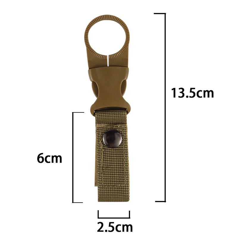 Water Bottle Holder Clip Outdoor Camping Hiking Tactical Hanging Belt Buckle
