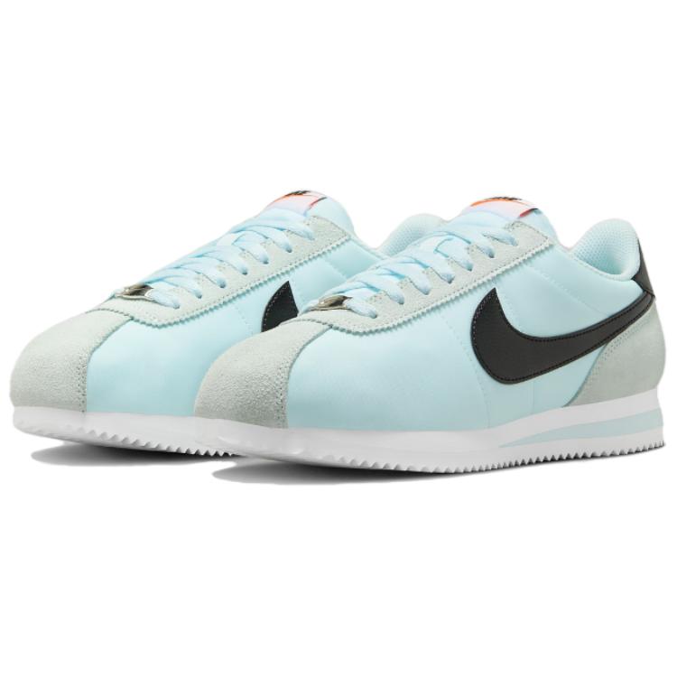 Nike Cortez Glacier Blue Женские кроссовки Белый Безопасность-Оранжевый Черный DZ2795-401