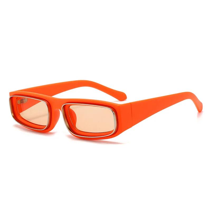 Модные Люксовые Мужские Солнцезащитные Очки Маленькие Прямоугольные Дизайнерские Квадратные Ретро UV400 Очки Модные Очки Для Мужчин