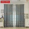 1 шт. серия Nuan Advanced European 40-70% затемняющие синие и серые жаккардовые шторы для гостиной, спальни, домашнего декора