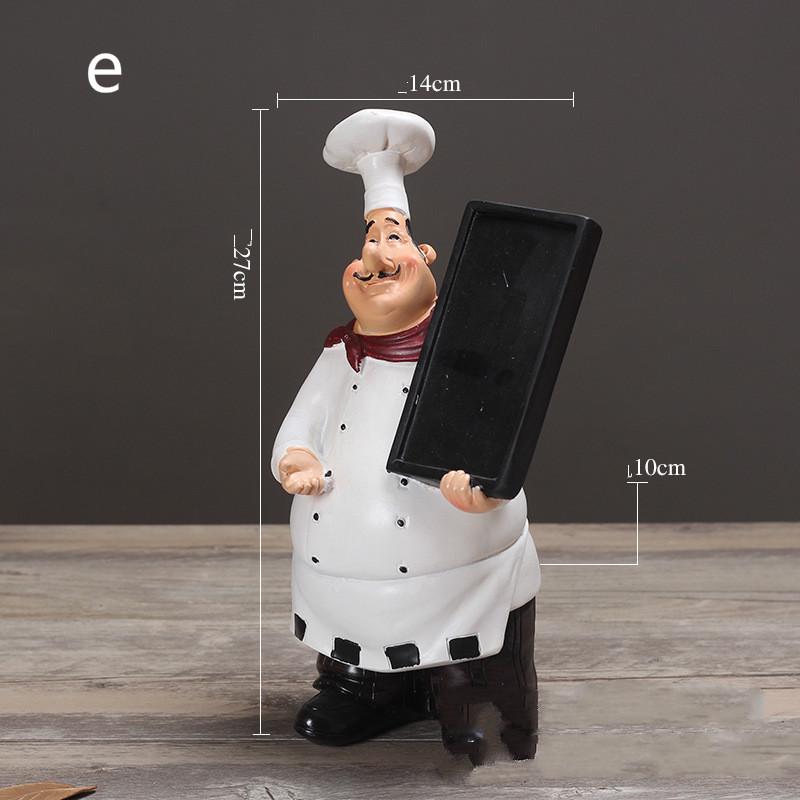 American Country Resin Creative Kitchen Restaurant Cake Shop Decoration Chef Character Craft Gift