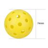 74MM  40 Holes Seniors Tennis Glow in The Dark PE Ball Creative Luminous Pickleball  Indoor Utdoor