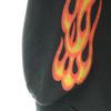 JERZEES 90-е 00-е Старый огненный узор Байкерский череп С длинным рукавом Принт свитшот 2XL Мужской Б/у