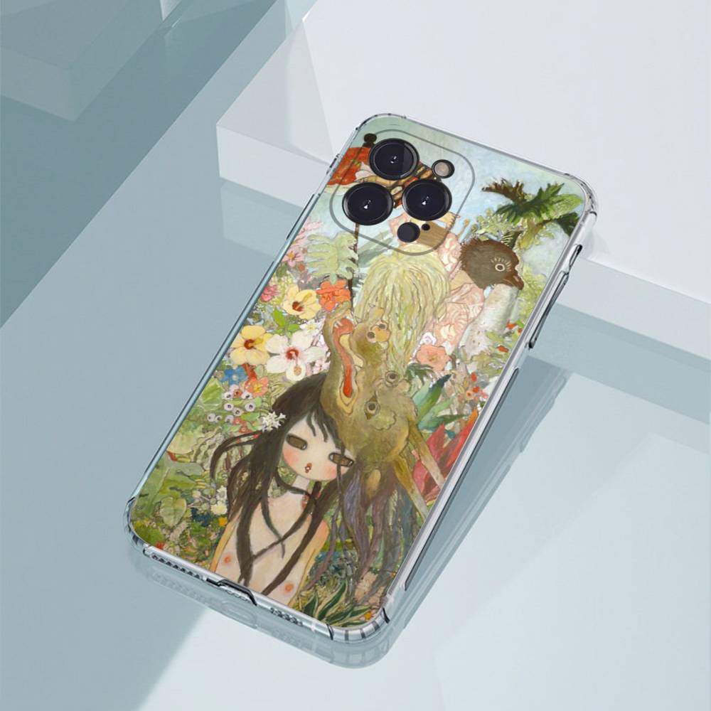 Чехол для телефона Aya Takano с рисунком для iPhone17,16,15,14,13,12,11,Pro,Xs,Max,Mini,Plus Нескользящий Ударопрочный Жесткий