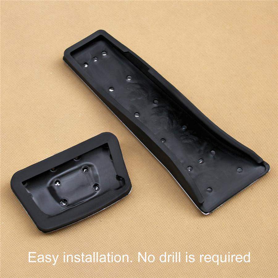 LHD No Drill Steel Brake Gas Pedal Pad Plate Cover Cap For Hyundai/Kia/Genesis