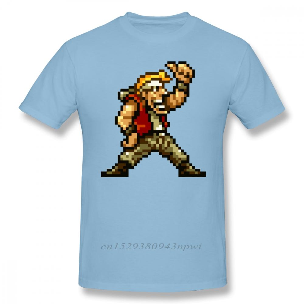 Футболка Metal Slug Марко Рози Футболка Графическая футболка Пляжная Милая 100% Хлопок Короткий рукав Унисекс Футболка